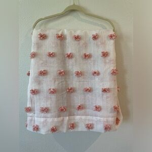 Sheer Pom Pom Curtain Panels - Set of 2 | Dusty Rose/Pink/Coral